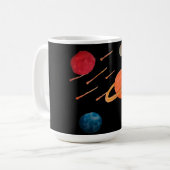 Sternschuss im Weltraum Kaffeetasse (Vorderseite Links)
