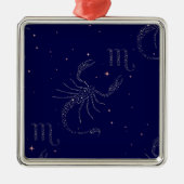 Sternskorpio Silbernes Ornament (Vorne)