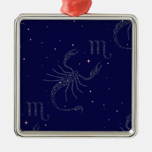 Sternskorpio Silbernes Ornament (Vorne)