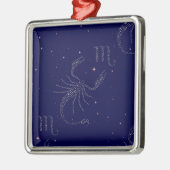 Sternskorpio Silbernes Ornament (Links)