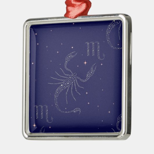 Sternskorpio Silbernes Ornament (Links)