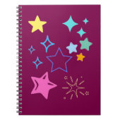 Sternspiralen-Foto-Notizbuch Notizblock (Vorderseite)