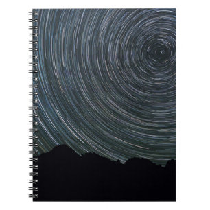 Sternspuren um Polaris Ingalls Pass Notizblock