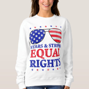 Sternstreifen und gleiche Rechte Amerikanische Fla Sweatshirt