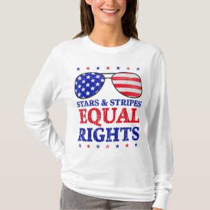 Sternstreifen und gleiche Rechte Amerikanische Fla T-Shirt