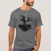Sterntinten-Baum-Stadt-Shirt T-Shirt (Vorderseite)