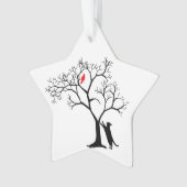 Sternverzierung des roten Vogels und der schwarzen Ornament (Vorderseite)