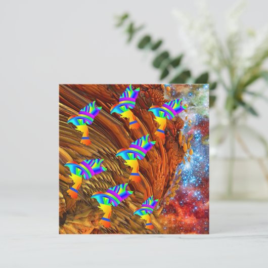 Sternvögel Karte (Stehend Vorderseite)