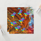 Sternvögel Karte (Vorderseite/Rückseite Beispiel)