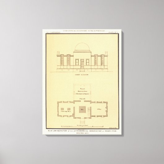 Sternwarte, Ogden, Utah Leinwanddruck (Vorderseite)