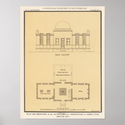 Sternwarte, Ogden, Utah Poster (Vorne)