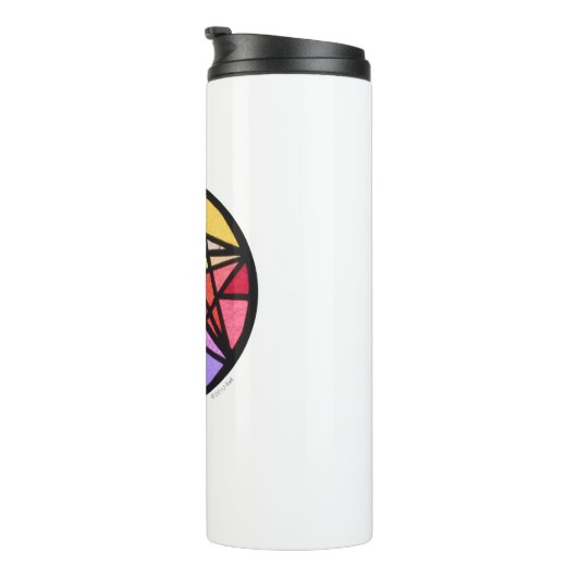 Sternweiß Thermosbecher (Nach rechts gedreht)