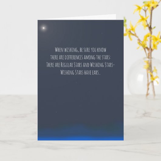 Sternwünsche Karte (Gelbe Blume)