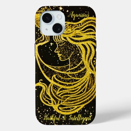 Sternzeichen Aquarius Case-Mate iPhone Hülle (Rückseite)