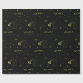 Sternzeichen Aquarius zodiac Geschenkpapier (Flach)