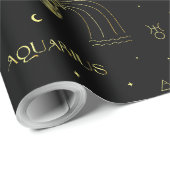 Sternzeichen Aquarius zodiac Geschenkpapier (Rolleneckpunkt)