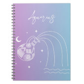 Sternzeichen Aquarius zodiac Notizblock (Vorderseite)