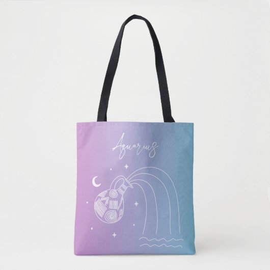 Sternzeichen Aquarius zodiac Tasche (Vorderseite)