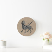 Sternzeichen: Äries, 1482 Runde Wanduhr (Zuhause)