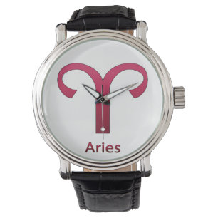 Sternzeichen Aries Armbanduhr