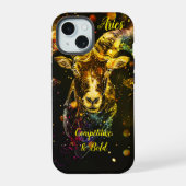 Sternzeichen Aries iPhone 15 Hülle (Rückseite)