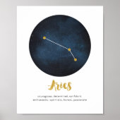 Sternzeichen Aries Poster (Vorne)