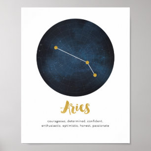 Sternzeichen Aries Poster