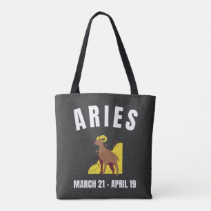 Sternzeichen Aries T - Shirt Tasche