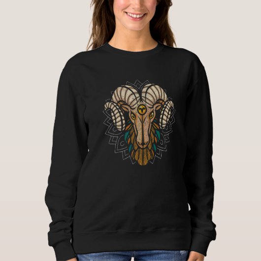 Sternzeichen Astrologie Horoskop Astrologe Widder Sweatshirt (Vorderseite)
