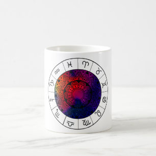 Sternzeichen - Astrologisches Rad Kaffeetasse