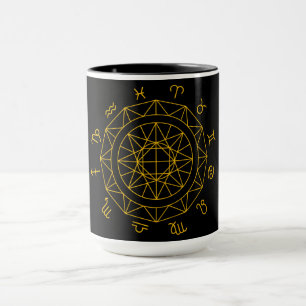 Sternzeichen Astrologisches Rad Tasse