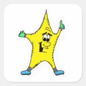 Sternzeichen-Aufkleber Quadratischer Aufkleber (Vorderseite)