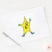 Sternzeichen-Aufkleber Quadratischer Aufkleber (Umschlag)