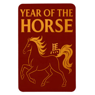 Sternzeichen Chinesisches Neujahr 2026 Pferd Magnet
