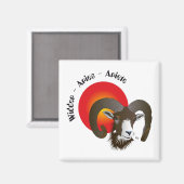 Sternzeichen des Breitengrades Magnet (Vorderseite/Rückseite)