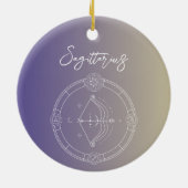 Sternzeichen des Sagittarius zodiac Keramik Ornament (Hinten)