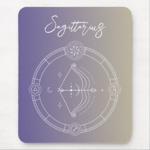 Sternzeichen des Sagittarius zodiac Mousepad