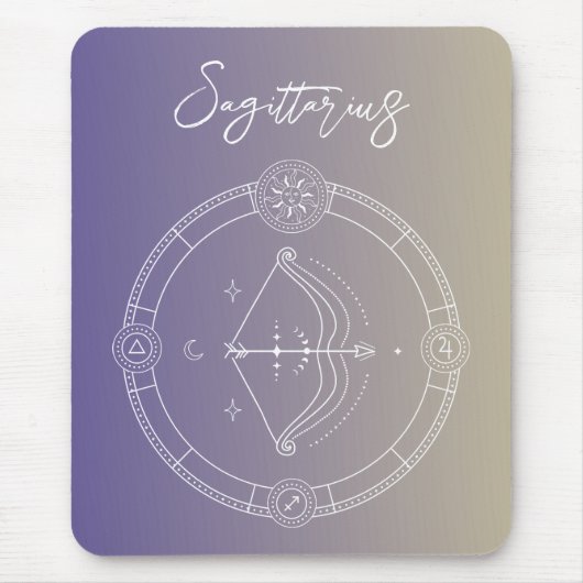 Sternzeichen des Sagittarius zodiac Mousepad (Vorne)