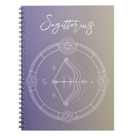 Sternzeichen des Sagittarius zodiac Notizblock (Vorderseite)