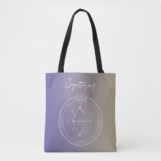 Sternzeichen des Sagittarius zodiac Tasche (Vorderseite)