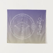 Sternzeichen des Sagittarius zodiac Wandteppich (Vorderseite (Horizontal))