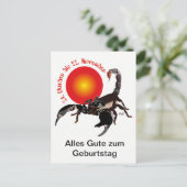 Sternzeichen des Skorpion-Sternzeichen Postkarte (Stehend Vorderseite)