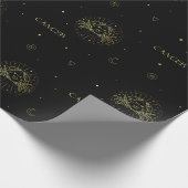 Sternzeichen des Sternzeichens des Krebszuchtgebie Geschenkpapier (Ecke)