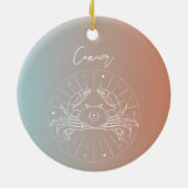 Sternzeichen des Sternzeichens des Krebszuchtgebie Keramik Ornament (Hinten)