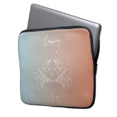 Sternzeichen des Sternzeichens des Krebszuchtgebie Laptopschutzhülle (Vorderseite Links)