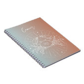 Sternzeichen des Sternzeichens des Krebszuchtgebie Notizblock (Rechte Seite)