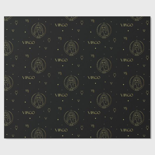 Sternzeichen des Virgo zodiscope Geschenkpapier (Flach)