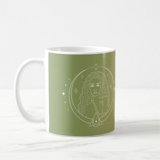 Sternzeichen des Virgo zodiscope Kaffeetasse (Links)