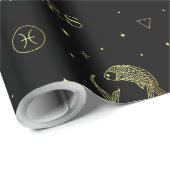 Sternzeichen des Zodiakoroskops Geschenkpapier (Rolleneckpunkt)