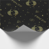 Sternzeichen des Zodiakoroskops Geschenkpapier (Ecke)